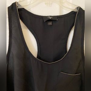 Aqua Women’s Black Blouse with beading detail